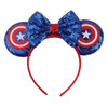 Disney Mickey Mouse Ears Headbands Women Child Party Hair Accessories Lilo Stitch Headband for Girls Kids Sequins Bow Hairbands