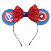 Disney Mickey Mouse Ears Headbands Women Child Party Hair Accessories Lilo Stitch Headband for Girls Kids Sequins Bow Hairbands