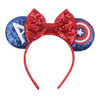 Disney Mickey Mouse Ears Headbands Women Child Party Hair Accessories Lilo Stitch Headband for Girls Kids Sequins Bow Hairbands