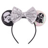 Disney Mickey Mouse Ears Headbands Women Child Party Hair Accessories Lilo Stitch Headband for Girls Kids Sequins Bow Hairbands