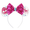 Disney Mickey Mouse Ears Headbands Women Child Party Hair Accessories Lilo Stitch Headband for Girls Kids Sequins Bow Hairbands