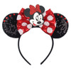 Disney Castle Fireworks Mouse Ears Headband Sequins Bow Girls Cosplay Hairband Adult/Kids Party Gift Children Hair Accessories