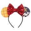 Disney Castle Fireworks Mouse Ears Headband Sequins Bow Girls Cosplay Hairband Adult/Kids Party Gift Children Hair Accessories