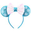 Disney Castle Fireworks Mouse Ears Headband Sequins Bow Girls Cosplay Hairband Adult/Kids Party Gift Children Hair Accessories