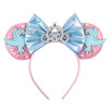 Disney Castle Fireworks Mouse Ears Headband Sequins Bow Girls Cosplay Hairband Adult/Kids Party Gift Children Hair Accessories