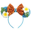 Disney Castle Fireworks Mouse Ears Headband Sequins Bow Girls Cosplay Hairband Adult/Kids Party Gift Children Hair Accessories