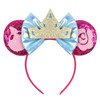 Disney Castle Fireworks Mouse Ears Headband Sequins Bow Girls Cosplay Hairband Adult/Kids Party Gift Children Hair Accessories