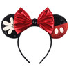 Disney Castle Fireworks Mouse Ears Headband Sequins Bow Girls Cosplay Hairband Adult/Kids Party Gift Children Hair Accessories