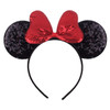 Disney Castle Fireworks Mouse Ears Headband Sequins Bow Girls Cosplay Hairband Adult/Kids Party Gift Children Hair Accessories