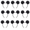 12PCS WholesaleWomen Girl Mouse Ears Headbands Hair Hoop Party Cosplay Bows Hairband Headwear Fashion Hair Accessories
