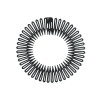 Plastic Full Circle Stretch Flexible Comb Teeth Headband Hair Hoop Band Clip Hairband for Face Wash Fixed Hair Accessories