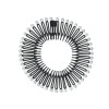 Plastic Full Circle Stretch Flexible Comb Teeth Headband Hair Hoop Band Clip Hairband for Face Wash Fixed Hair Accessories