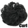 Fluffy Wig Loop Invisible Seamless Bun Natural Synthetic Hair Ring Fluffy Hair Decoration Women Girls Hair Tie Braiding Styling
