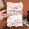 5Pcs/set Corduroy Baby Bows Headband For Girls Elastic Nylon Newborn Turban Hair Bands Toddle Hairband Headwear Hair Accessories