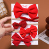 5Pcs/set Corduroy Baby Bows Headband For Girls Elastic Nylon Newborn Turban Hair Bands Toddle Hairband Headwear Hair Accessories