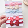 5Pcs/set Corduroy Baby Bows Headband For Girls Elastic Nylon Newborn Turban Hair Bands Toddle Hairband Headwear Hair Accessories