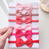 5Pcs/set Corduroy Baby Bows Headband For Girls Elastic Nylon Newborn Turban Hair Bands Toddle Hairband Headwear Hair Accessories