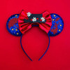 2 Colors Cute Disney Lilo & Stitch Ears Hairband Women Plush Pink Stitch Headband Girl Sequins Bow Hair Accessories Kid Festival