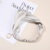 100 Mulberry Silk Hair Band 19 Momme Pure Silk Twist Turban Headband Women Silk Head Wrap Luxury Bohe Designer Elastic Hair Wrap