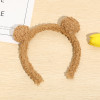 Disney Simple Ears Hairband Women Cute Anime Plush Lotso Headband For Girl Soft Warm Makeup Wash Face Hair Accessories Kids Gift Disney Simple Ears Hairband Women Cute Anime Plush Lotso Headband For Girl Soft Warm Makeup Wash Face Hair Accessories Kids Gift