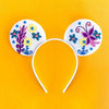 Disney Encanto Ears Hair Accessories For Girls Mirabel Headbands Baby Sequins Bow Hairband Women Flower Headwear Party Kids Gift