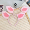 Disney Ears Plush Headbands Winnie The Pooh Hairbands Girl Cute Piglet Headwear Women Warm Soft Hair Accessories Kids Party Gift