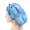 Women Extra Large Satin Long Sleep Cap for Dreadlocks Curly Hair Bonnet Loose Night Sleeping Hat Elastic Band Headwrap Stretchy