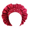 Women Extra Large Satin Long Sleep Cap for Dreadlocks Curly Hair Bonnet Loose Night Sleeping Hat Elastic Band Headwrap Stretchy