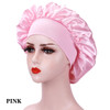 New Large Satin Bonnet Silk Night Sleeping Cap Long Satin Bonnet With Head Tie Band Bonnet Edge Wrap For Women Curly Braid Hair