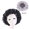 New Large Satin Bonnet Silk Night Sleeping Cap Long Satin Bonnet With Head Tie Band Bonnet Edge Wrap For Women Curly Braid Hair