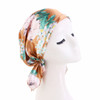 Pre Tied Women Silk Satin Night Sleeping Cap Head Wrap Bowknot Turban Bandana Chemo Cap Nightcap Hair Care Long Tail Caps