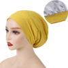 Double Layers Satin Hair Care Nightcap For Curly Hair Long Hair Women Men Reversible Satin Bonnet Hair Caps Accessories Headwear