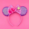 Disney Rapunzel Hair Accessories for Girls Chameleon Sunflower Ears Hairbands Women Tangled Head Bands Kids Sequins Bow Headwear