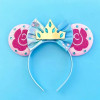 Disney Rapunzel Hair Accessories for Girls Chameleon Sunflower Ears Hairbands Women Tangled Head Bands Kids Sequins Bow Headwear