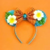 Disney Rapunzel Hair Accessories for Girls Chameleon Sunflower Ears Hairbands Women Tangled Head Bands Kids Sequins Bow Headwear