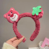 Disney Cute Hairpin Cartoon Anime Hairbands Women Kawaii Lotso Headband Girl Soft Warm Plush Hair Accessories Kids Birthday Gift