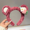 Disney Cute Hairpin Cartoon Anime Hairbands Women Kawaii Lotso Headband Girl Soft Warm Plush Hair Accessories Kids Birthday Gift