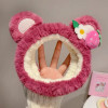 Disney Cute Hairpin Cartoon Anime Hairbands Women Kawaii Lotso Headband Girl Soft Warm Plush Hair Accessories Kids Birthday Gift