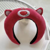 Disney Cute Hairpin Cartoon Anime Hairbands Women Kawaii Lotso Headband Girl Soft Warm Plush Hair Accessories Kids Birthday Gift