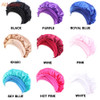 Women Satin Solid Sleeping Cap Soft Silk Nightcap Bonnet With Headband For Women Children Silk Scarf Sleep Hat Alileader