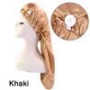 Women Satin Solid Sleeping Cap Soft Silk Nightcap Bonnet With Headband For Women Children Silk Scarf Sleep Hat Alileader