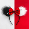 Disney Mickey Mouse Ears Headbands For Women Cosplay Dots Bow Minnie Hair Accessories Kid Disneyland Hairband Girl Festival Gift