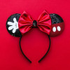 Disney Mickey Mouse Ears Headbands For Women Cosplay Dots Bow Minnie Hair Accessories Kid Disneyland Hairband Girl Festival Gift