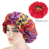 Mommy And Me Bonnet Set Double Layer Silky Sleep Cap African Pattern Print Satin Lined Bonnet Women girl Hair Care Hat Headwrap