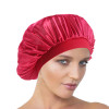 Popular Night Sleep Hat Fashion Women's Donna Sleep Cap wide band satin Bonnet cap turban headband Hair Care Bonnet Nightcap