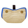 Linen Dog Bite Pillow Wedge 2 Handles with 1 Loop Tug Interactive for