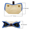 Linen Dog Bite Pillow Wedge 2 Handles with 1 Loop Tug Interactive for