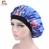 new fashion Luxury Wide Band Satin Bonnet Cap comfortable night sleep hat hair loss cap women hat cap turbante