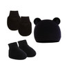 Newborn Hat+Gloves+Socks Set for Baby Boy Girl Cotton Fall Casual Photography Props Soft Headwear Infant Nightcap