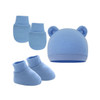 Newborn Hat+Gloves+Socks Set for Baby Boy Girl Cotton Fall Casual Photography Props Soft Headwear Infant Nightcap